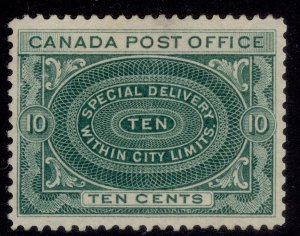 CANADA QV SG S1, 10c blue-green, NH MINT. Cat £90.