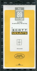 Scott / Prinz Pre-Cut 89 High Strips 240mm Long Stamp Mounts 240x89 Clear 