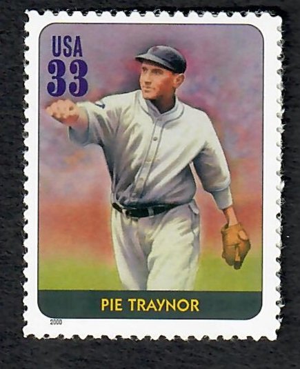 3408o Pie Traynor Legends of Baseball MNH single