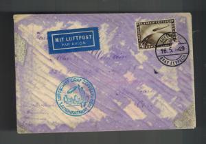 1929 Germany Graf Zeppelin LZ 127 Cover USA 1st North America Flight