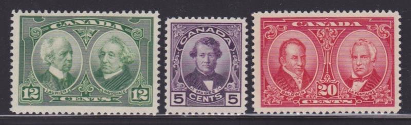 Canada 146-148 VF never hinged set with nice colors scv $ 75 ! see pic !