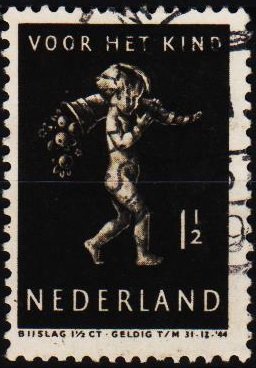 Netherlands. 1939 1 1/2c+1 1/2c S.G.501 Fine Used