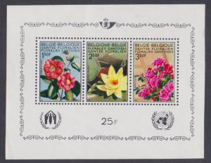 BELGIUM - 1970 GHENT FLOWER SHOW - SOUVENIR SHEET MINT NH