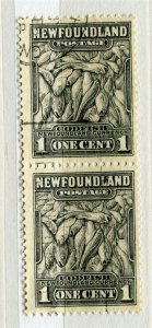 NEWFOUNDLAND; 1930s early Pictorial issue fine used 1c. PAIR