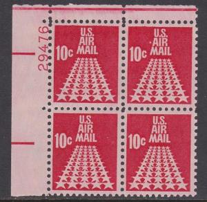 C72 Plate Block MNH Original Gum