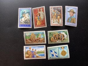 ICOLLECTZONE Greece 669-676 Boy Scouts VF hinged