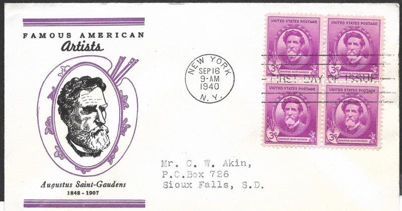 Doyle's_Stamps: Complete Akins Famous Americans Linnprint Cache FDC Set