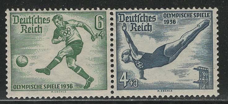 Germany Scott # B84, B83, mint nh, se-tenant, Mi# W105