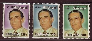 LEBANON - LIBAN MNH SC# 464-466 PRESIDENT ELIAS SARKIS