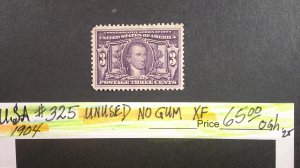 USA 1904 Scott# 325 Unused/No Gum XF (C)