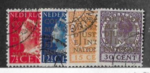 Netherlands Sc #016-019  used VF