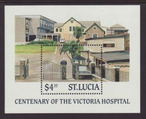 Saint Lucia 896 Hospital Souvenir Sheet MNH VF