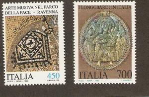 Italy Scott # 1816-7  Mint