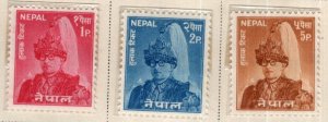 Nepal Scott 144-146 MNH** 1962 stamp set