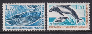 French Southern and Antarctic Territories 67-68 Whales MNH VF