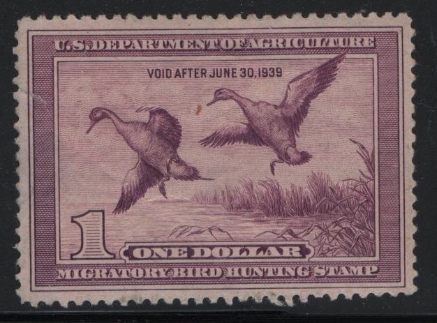 UNITED STATES   RW5  MINT HINGED LOTS OF PROBLEMS SPACE CAT VALUE $100.00 FILLER