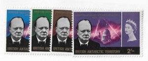 British Antarctic Territory Sc #16-19 Churchill set of 4  NH VF