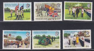 Bermuda # 423-428, Bermuda Regiment, Mint NH, 1/2 Cat.