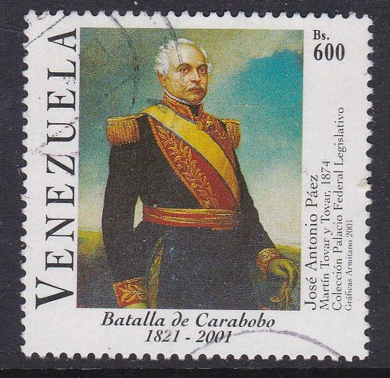 Venezuela #1624f F-VF Used Battle of Carabobo