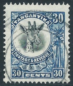 Tanganyika, Sc #18, 30c Used