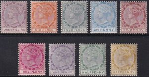 Sc# 4 / 9 Dominica 1877 - 1879 QV Queen Victoria Wmk 1 set MLH CV $759.00