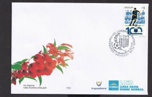 2015 URUGUAY LIVERPOOL FC CENTENARY FIRST DAY COVER 