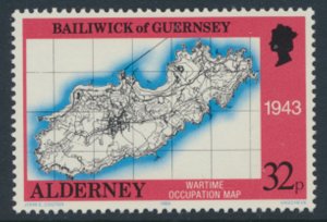 Alderney  SG A40  SC# 40   Bastides Maps MNH  see scan