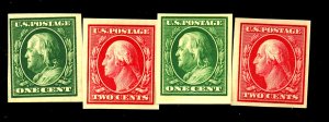 383 (2) 384 MINT VF OG NH Cat $26