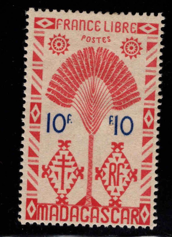 Madagascar Malagasy Scott 253 MH* Traveler's Palm tree 1943