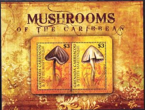 Grenada Carriacou & Petite Martinique 2009 Mushrooms S/S MNH