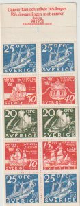 SWEDEN (H182) Scott #B58a, Ships Booklet, VF