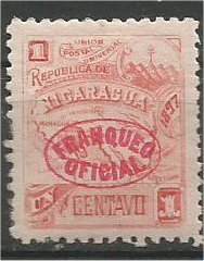 NICARAGUA, 1896, MH 1c, OFFICIAL, Scott O82