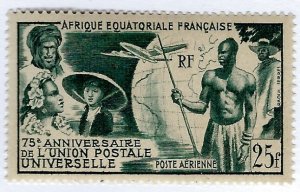 French Equatorial SC C34 Mint F-VF...Bargain in Demand!