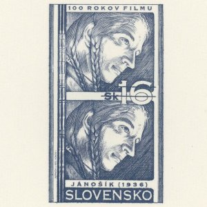 Slovakia #245 Motion Pictures Century 1996 Proof Card