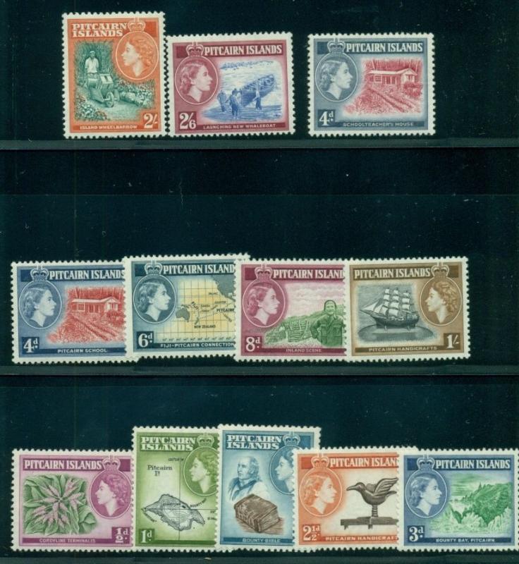 PITCAIRN ISLAND #20-31 Complete set, incl. School Teachers House NH