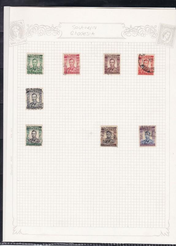 southern rhodesia stamps page ref 17393