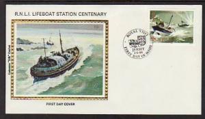 Jersey Lifeboat 1984 Colorano U/A FDC BIN 13511