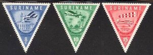 Surinam 1960 Civil Aviation set Sc# 277-81 NH