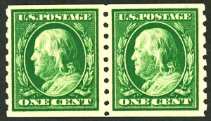 U.S. #392 MINT PAIR OG NH