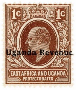 (I.B) KUT Revenue : Uganda Duty 1c (1907)