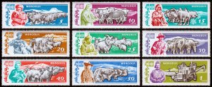 Mongolia Scott 243-251 (1961) Mint NH VF Complete Set W