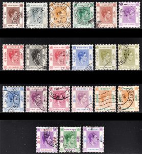 Hong Kong Scott 154-64A, 165A, 166A F to VF used.  FREE...