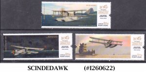 PORTUGAL 2022 CENTENARY OF 1st AIR CROSSING OF SOUTH ATLANTIC / AVIATION  3V MNH