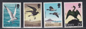 Jersey # 129-132, Birds, Mint NH, 1/2 Cat