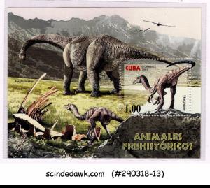 CUBA - 2005 ANIMALS FROM PAST / DINOSAURS - MINIATURE SHEET MNH