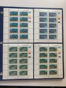 Namibia 1994 Fish in sheetlets of 10, MNH. Scott 755-758, CV $18.00+