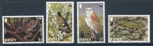 Jersey 1989 Rare Fauna Set SG492/495 Unmounted mint