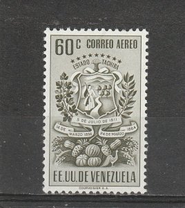 Venezuela  Scott#  C378  MH  (1951 Arms of Tachira)