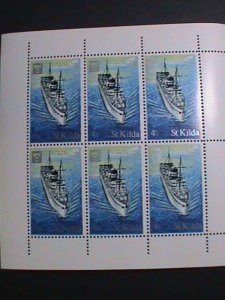 ​ST.KILDA-SCOTLAND FAMOUS SHIP-S.S. DEVONIA MNH SHEET VF WE SHIP TO WORLD WIDE