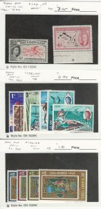 Turks Caicos, Postage Stamp, #129, 111, 158-165, 196-199 Mint NH, JFZ